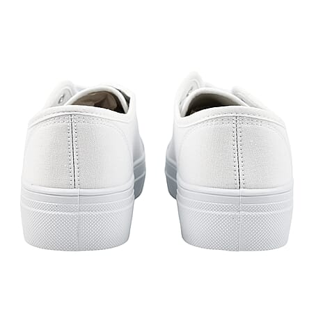 Urban Jacks Montclair Canvas Pump (Size 5) - White