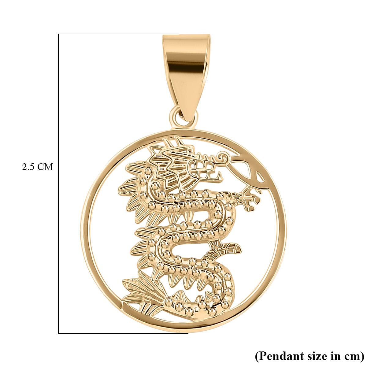 LIQUIDATION DEAL - JCK Vegas Close Out-  9K Yellow Gold Dragon Pendant