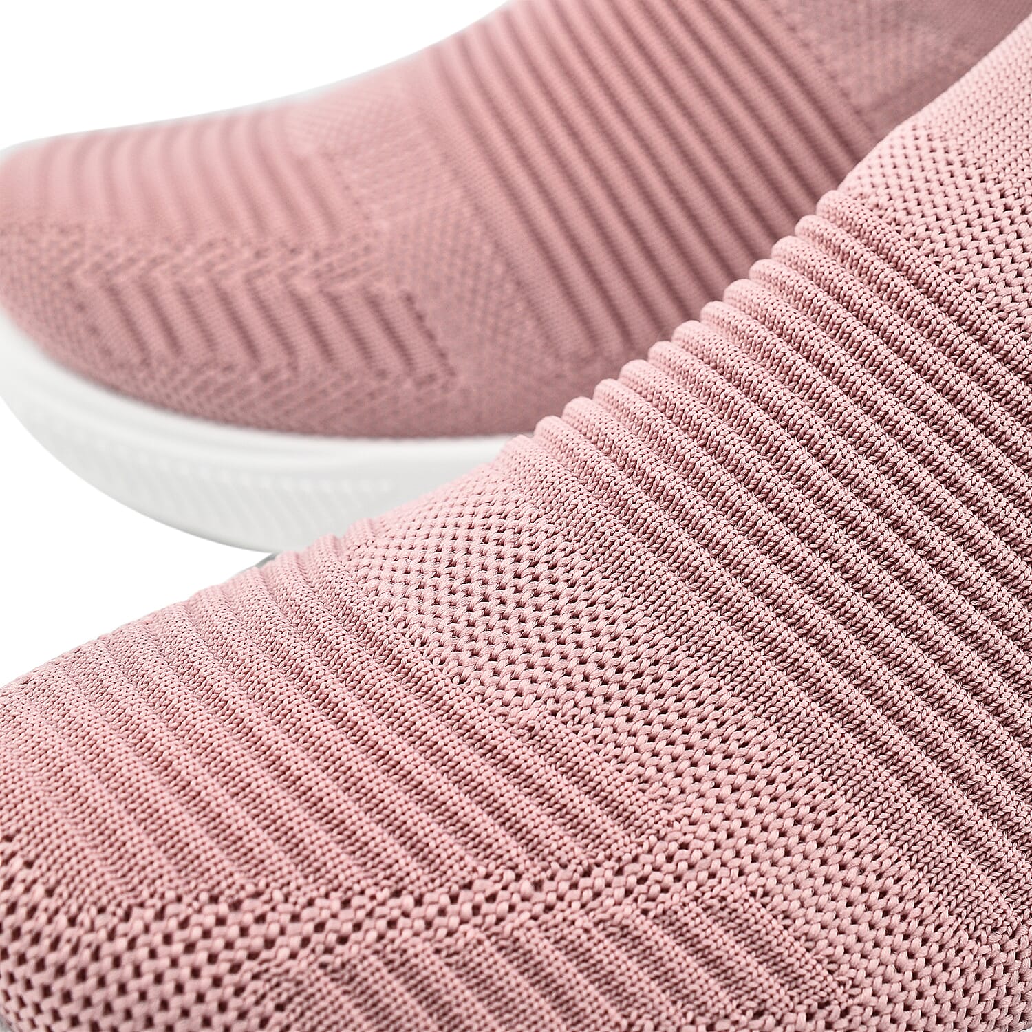  TEQUILA Womens Stretch Slip On Casual Trainer - Blush