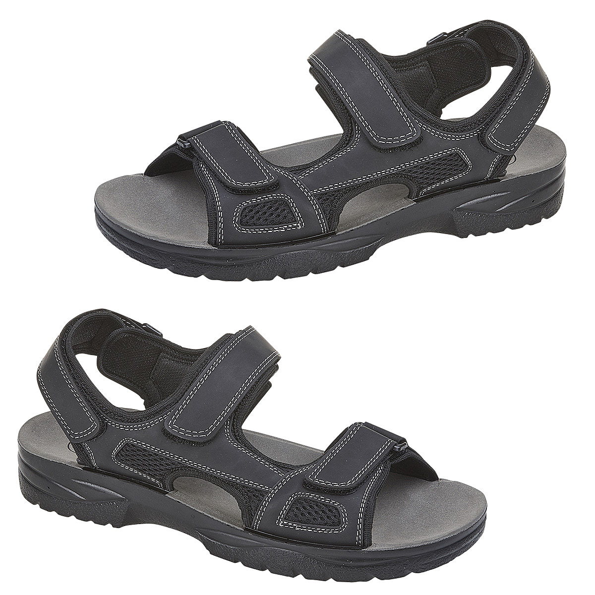 COSTELLO-Mens-Gladiator-Sandal-Size-7-Black