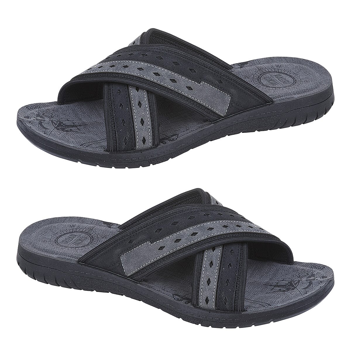 FAVERSHAM Mule Sliders - Black