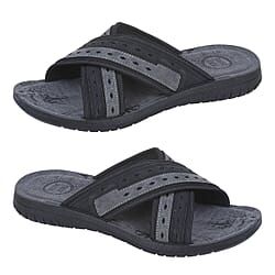 FAVERSHAM Mule Sliders - Black