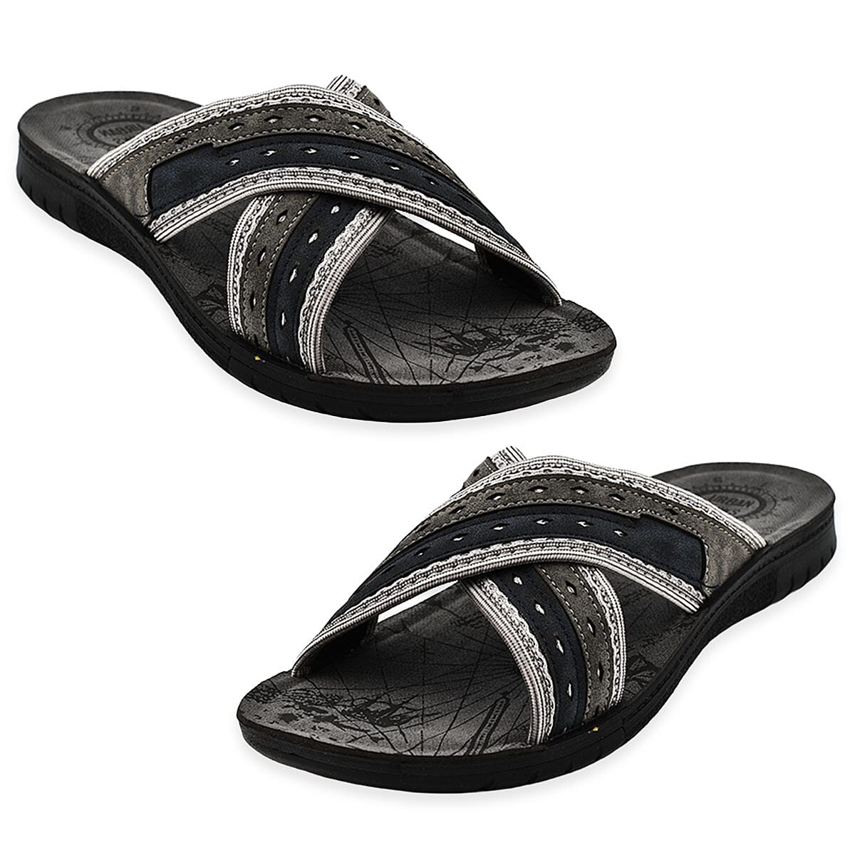 FAVERSHAM Mule Sliders - Black