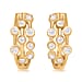 Luxuriant Diamond - Lab Grown Diamond Bubble Dangle Earrings in Vermeil Yellow Gold Plated Sterling Silver 0.93 Ct.