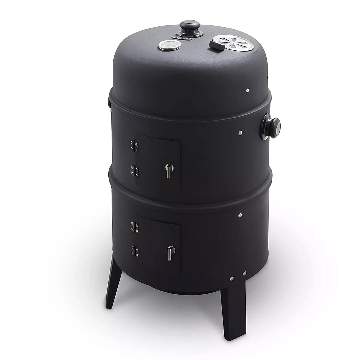 BBQ 2-in-1 Charcoal and Smoker Grill from Tower - Black