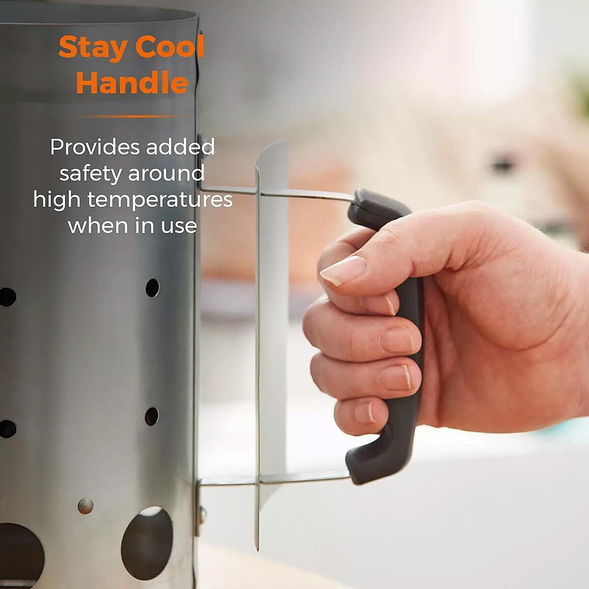 BBQ Charcoal Starter Pan (Stainless Steel Tower)