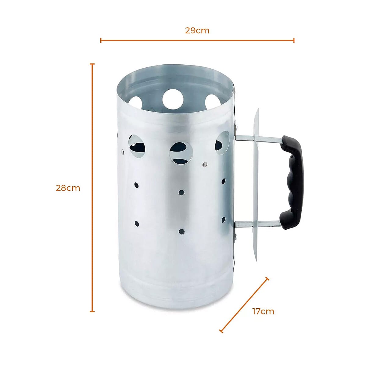 BBQ Charcoal Starter Pan (Stainless Steel Tower)