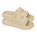 Jo & Joe MIAMI Ladies Puffer Slide Slip On Flip Flop Slipper - Beige