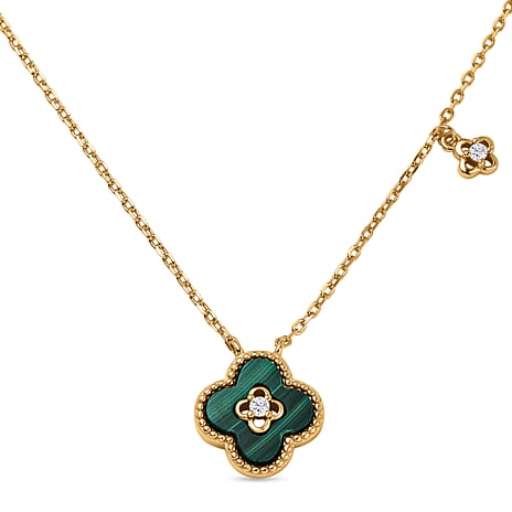 Rachel Galley - Sterling Silver Petal Necklace (Size 16 - 1.5 Ext) with Lobster Clasp in Yellow Gold Plated, Silver Wt. 4.00 Gms.