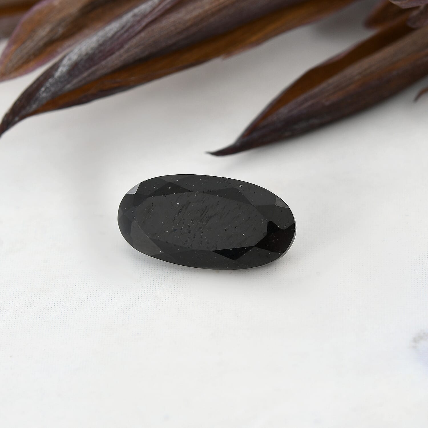 Black Tourmaline Oval 12x6 mm