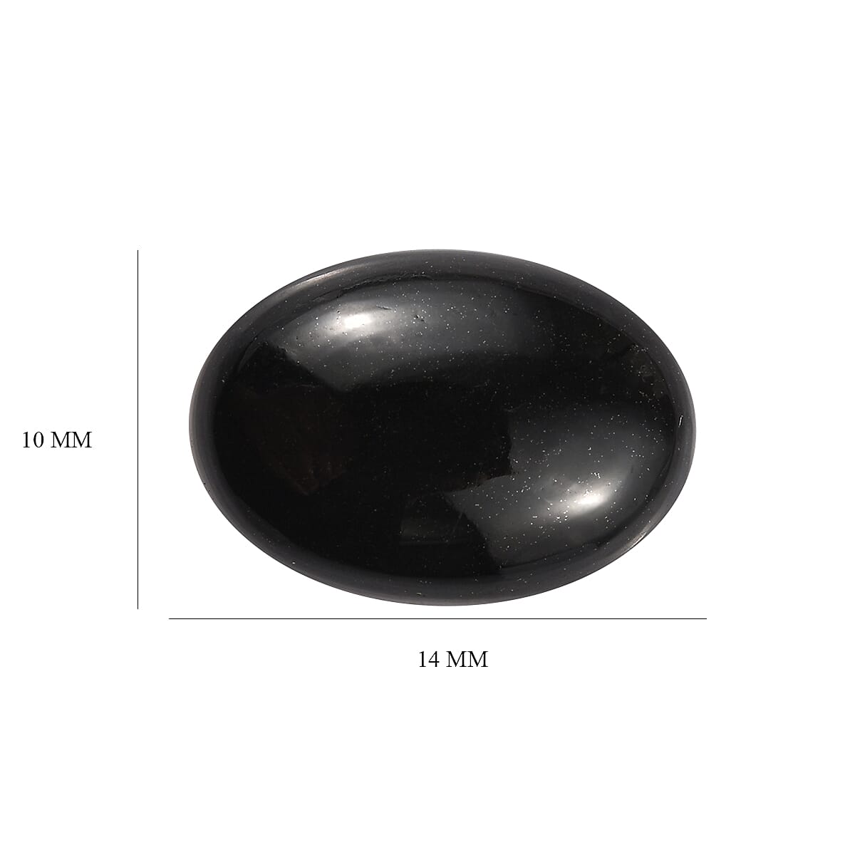 Black Tourmaline Oval 14x10 mm