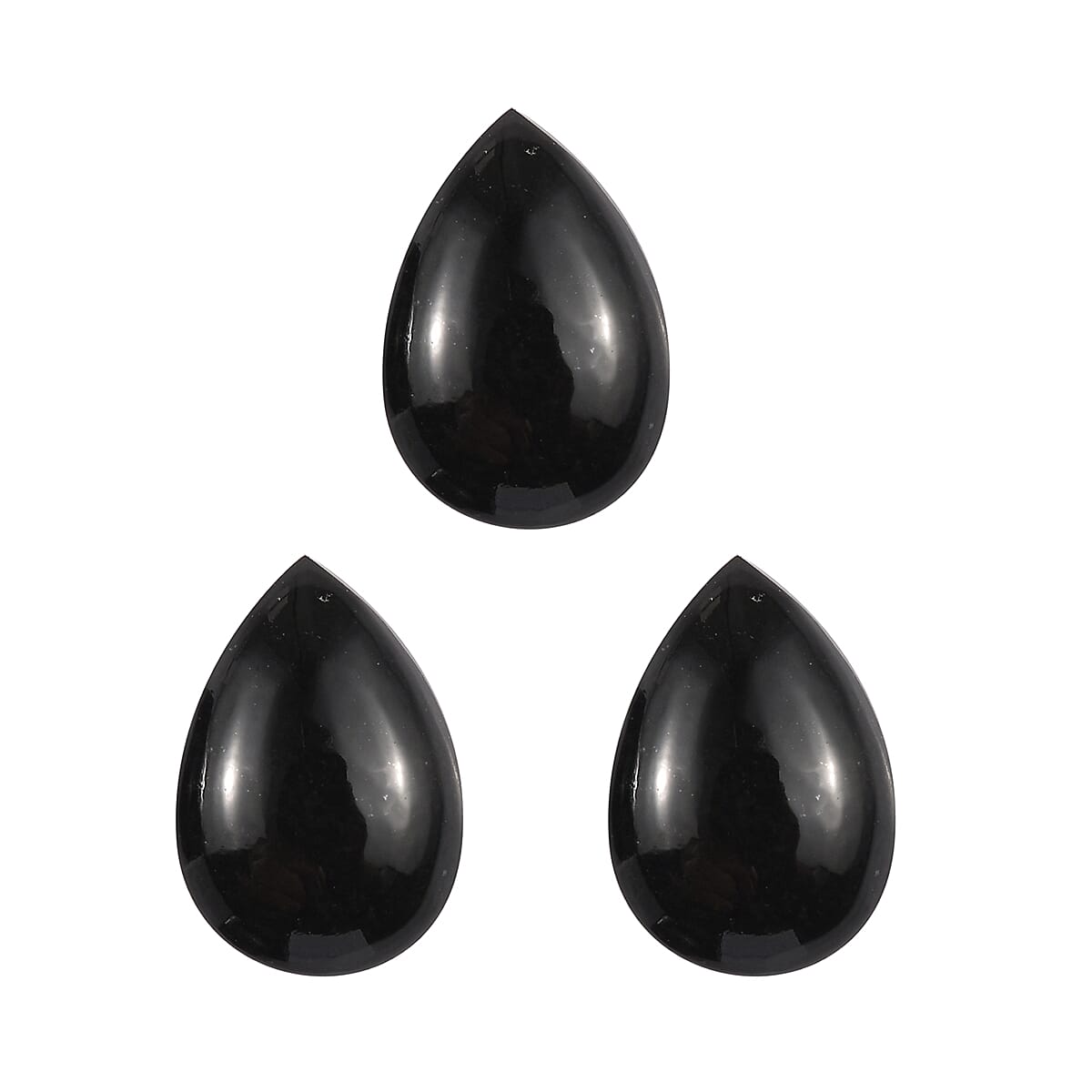 Black Tourmaline Pear 10x7 mm