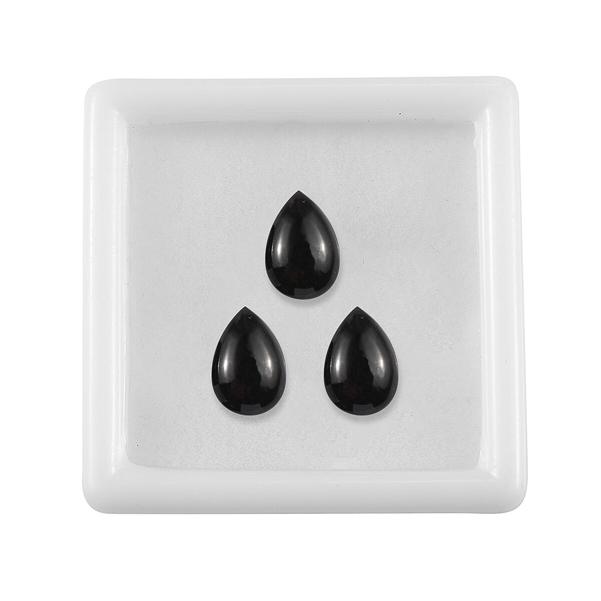 Black Tourmaline Pear 10x7 mm