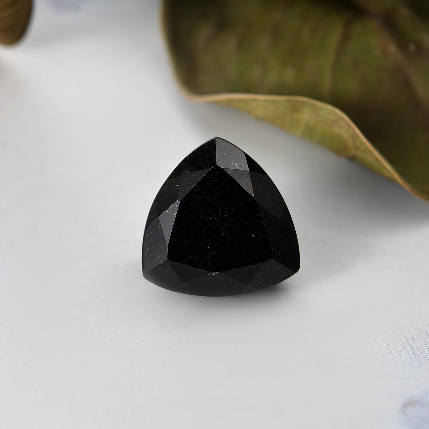 Black Tourmaline Trillion 12 mm