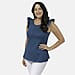 Maison Frill Sleeve Vest - Black