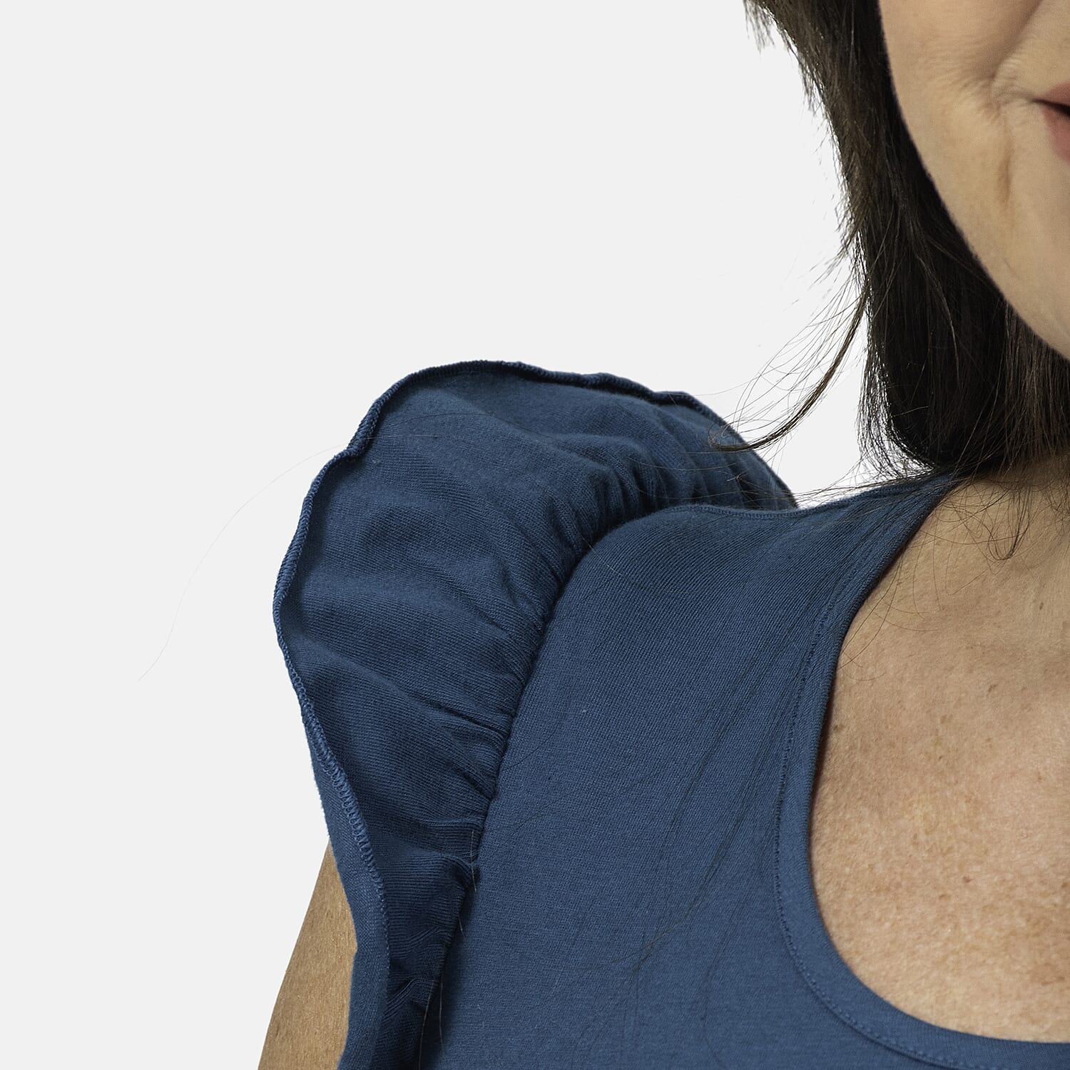 Maison Frill Sleeve Vest - Black