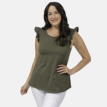https://tjcuk.sirv.com/Products/77/7/7773022/Maison-Frill-Sleeve-Vest-95-Cotton-5-Elastane-Khaki-Size-M_7773022_2.jpg?w=342&h=342