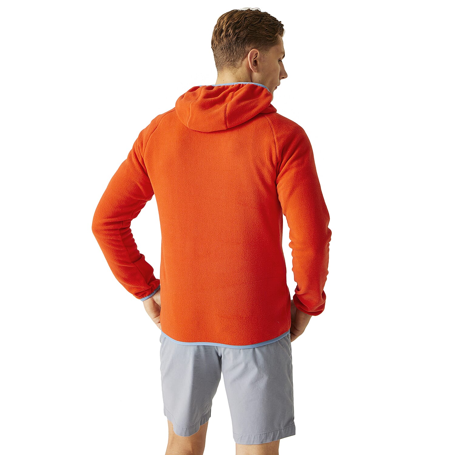 REGATTA Mens Kathan Fleece Hoody (Size L) - Rusty Orange