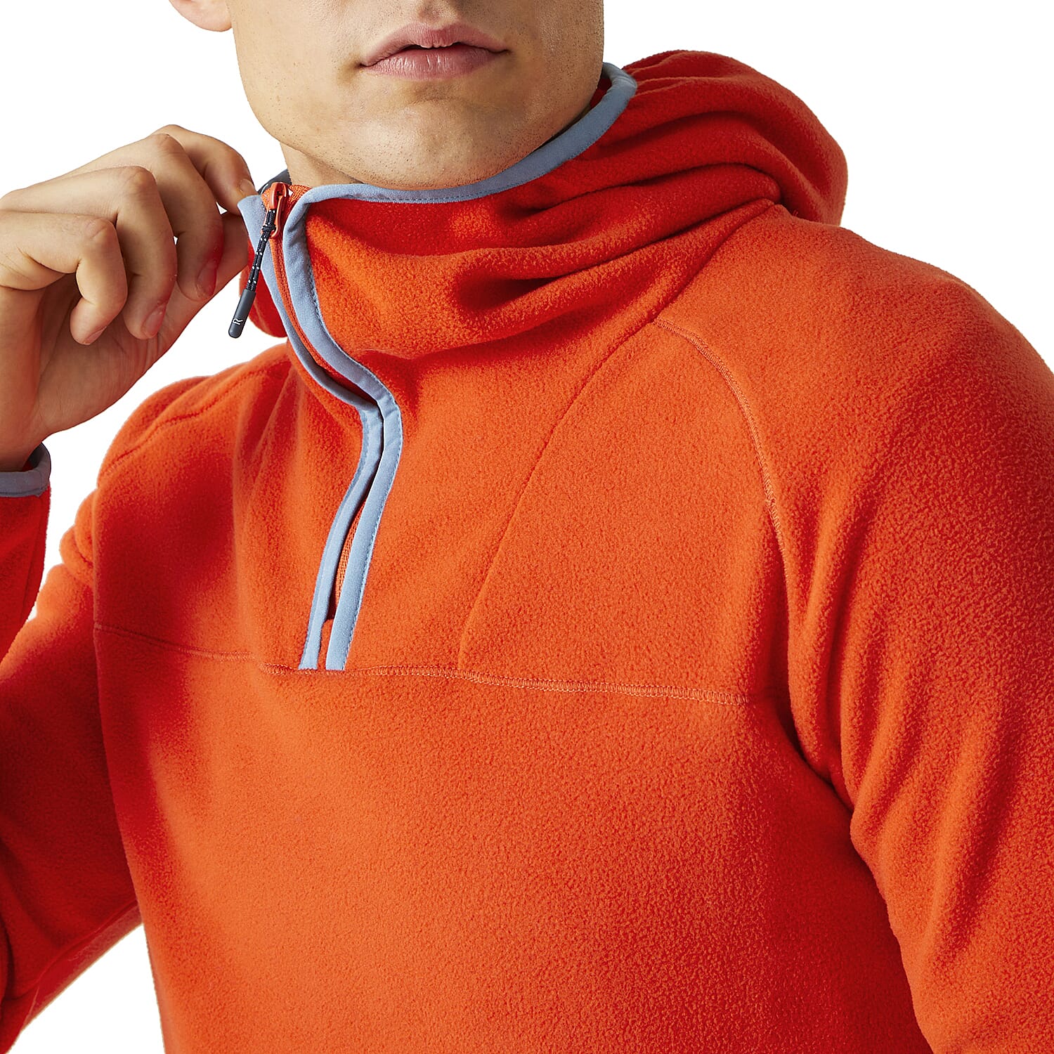 REGATTA Mens Kathan Fleece Hoody (Size L) - Rusty Orange