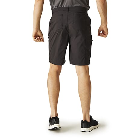 REGATTA Mens Dalry Multi Pocket Shorts (Size 38) - Black