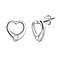 Designer Inspiration - Moissanite Stud Earrings in Platinum Overlay Sterling Silver