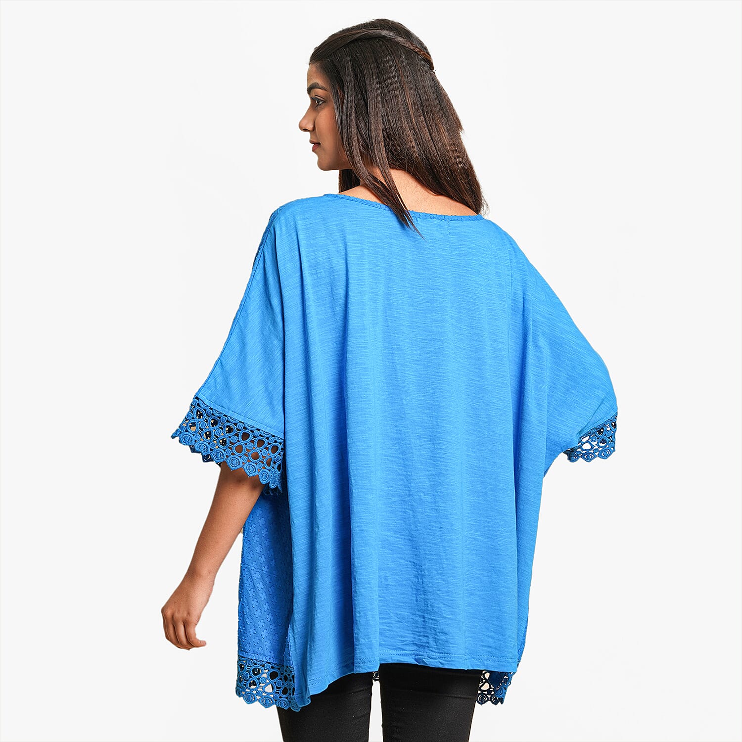 TAMSY 100% Cotton Top (Curve Size 20-26) - Blue