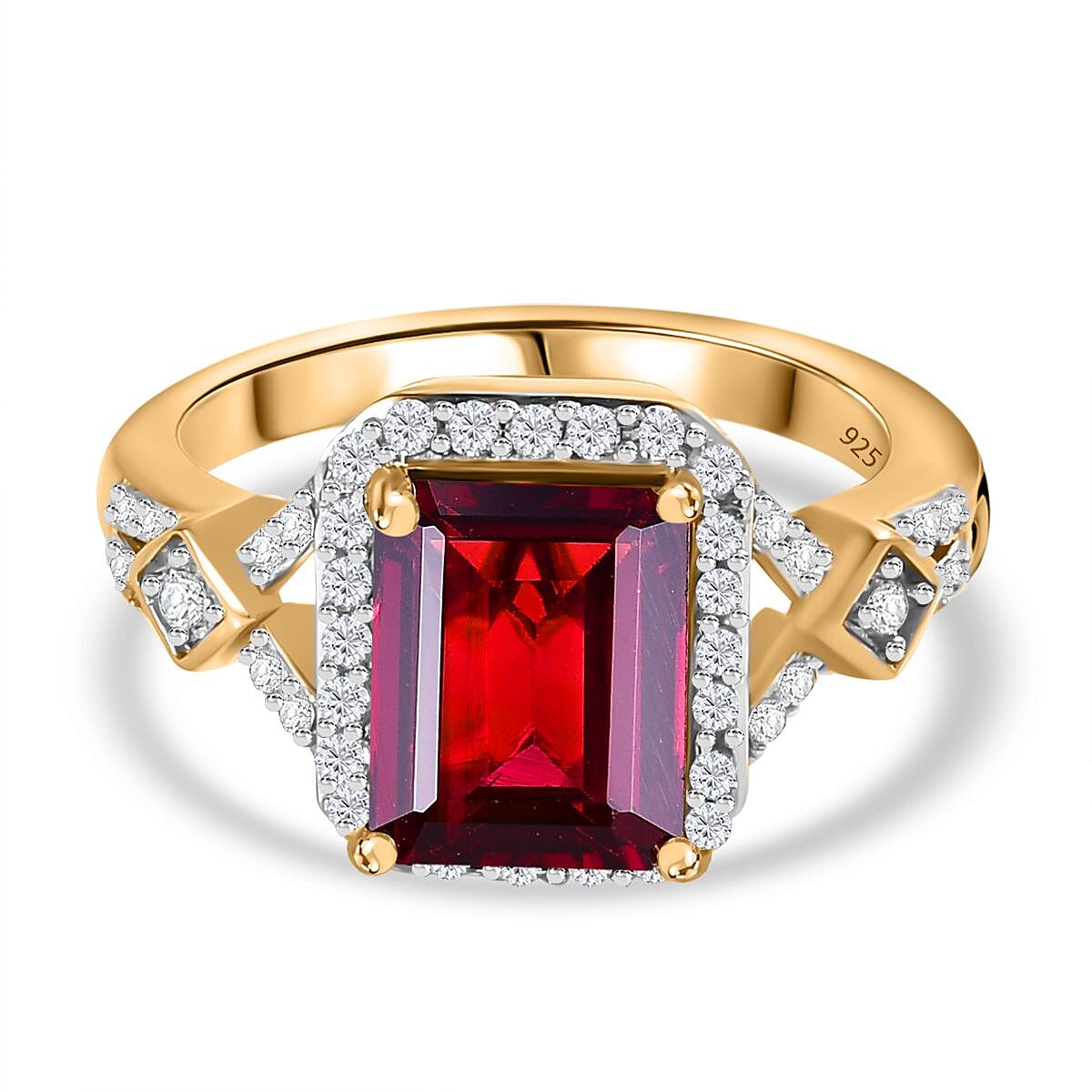 Cheapest Unique Designed Orissa Rhodolite Garnet Ring 14k/925 Size 6