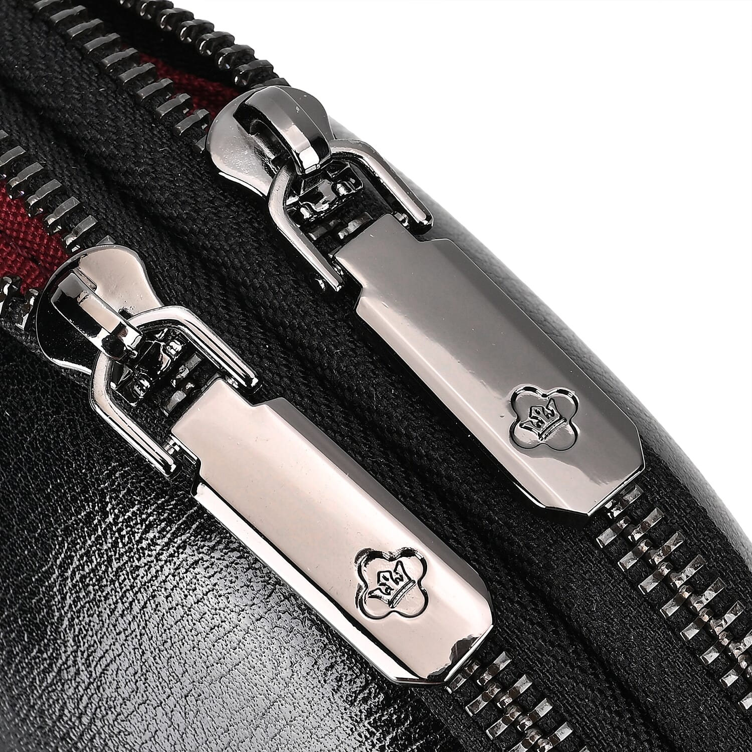 Genuine Leather Mini Messenger Crossbody Bag With Adjustable Strap - Black Genuine Leather Mini Messenger Crossbody Bag With Adjustable Strap - Black