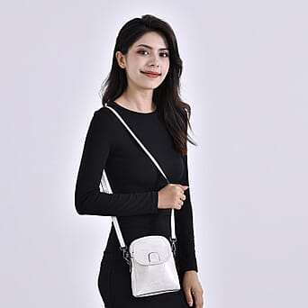 https://tjcuk.sirv.com/Products/77/7/7774484/Leather-Solid-Crossbody-Bag-Size-14x8x19-cm-White-Black_7774484_1.jpg?w=342&h=342