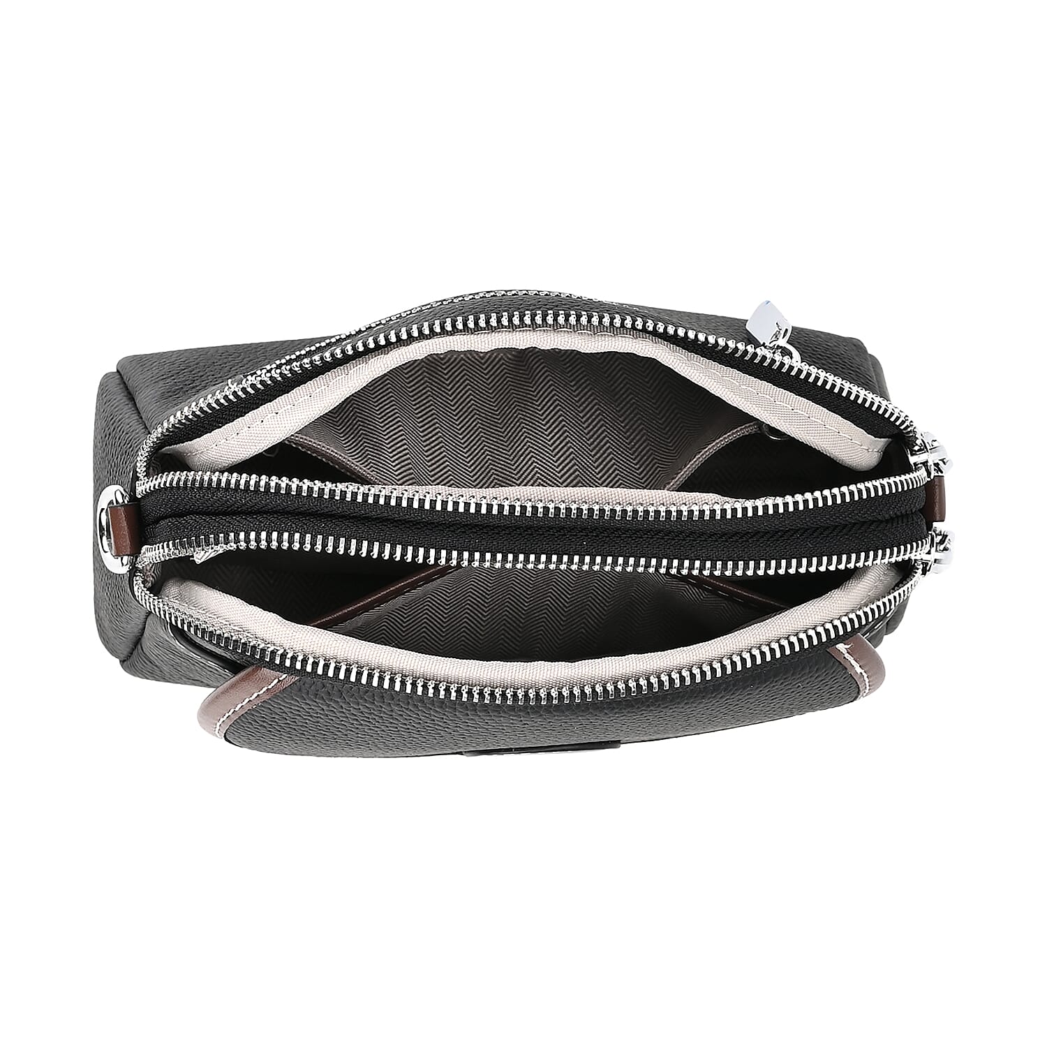 Classic Genuine Leather Solid Crossbody Bag Adjustable with Strap