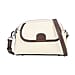 Genuine Leather Sling Crossbody Bag With Adjustable Shoulder Strap - White