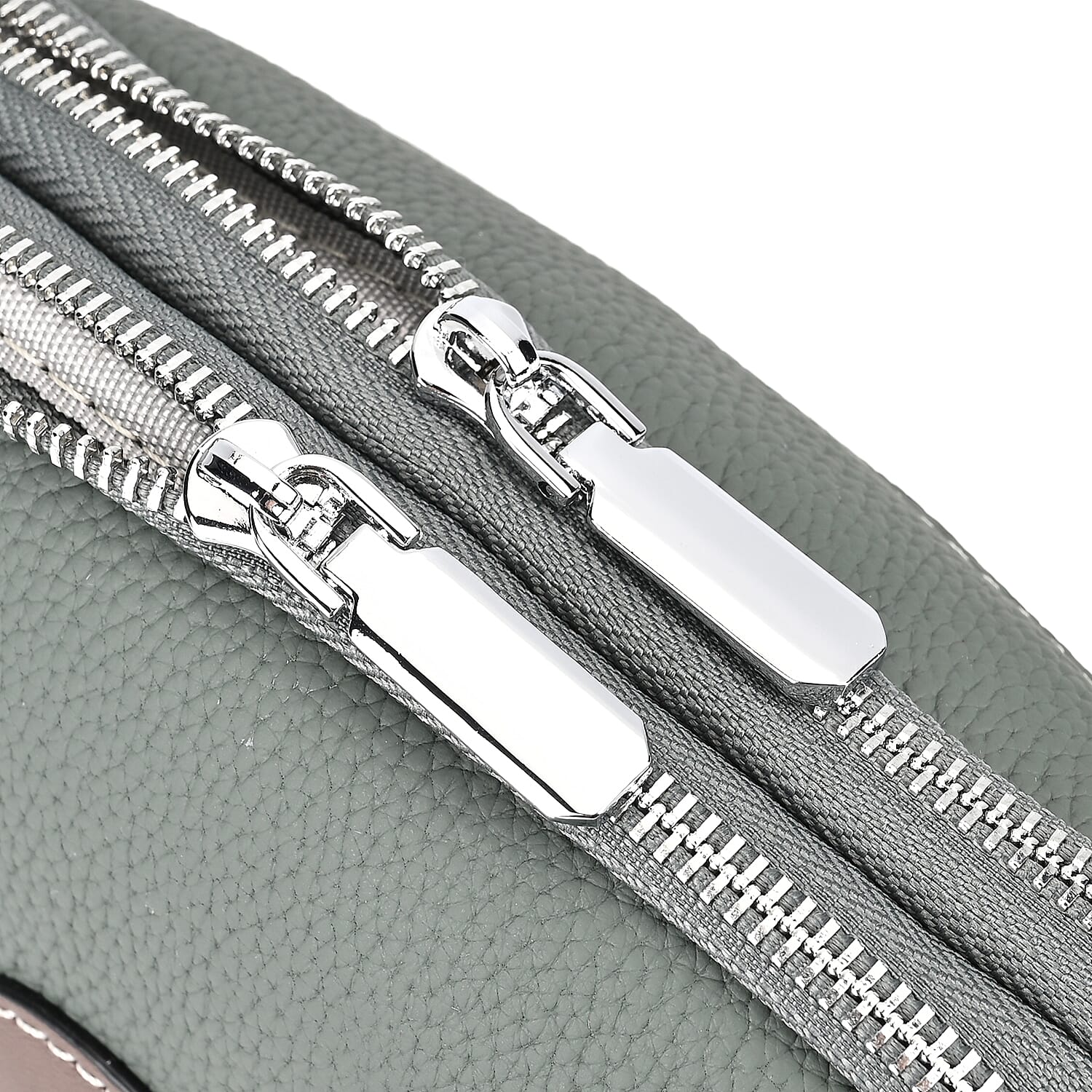 100% Genuine Leather Solid Crossbody Bag (Size 21x8x15 cm) - Green