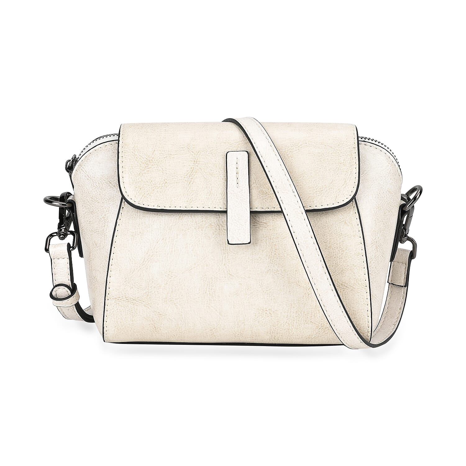 Leather-Patterned-Crossbody-Bag-Size-23x10x14-cm-White-Black