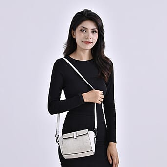 https://tjcuk.sirv.com/Products/77/7/7774528/Leather-Patterned-Crossbody-Bag-Size-23x10x14-cm-White-Black_7774528_1.jpg?w=342&h=342