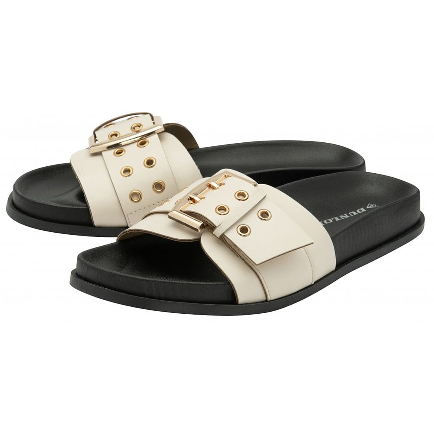 Dunlop Shiloh Open Toe Sandal (Size 3) - Off White