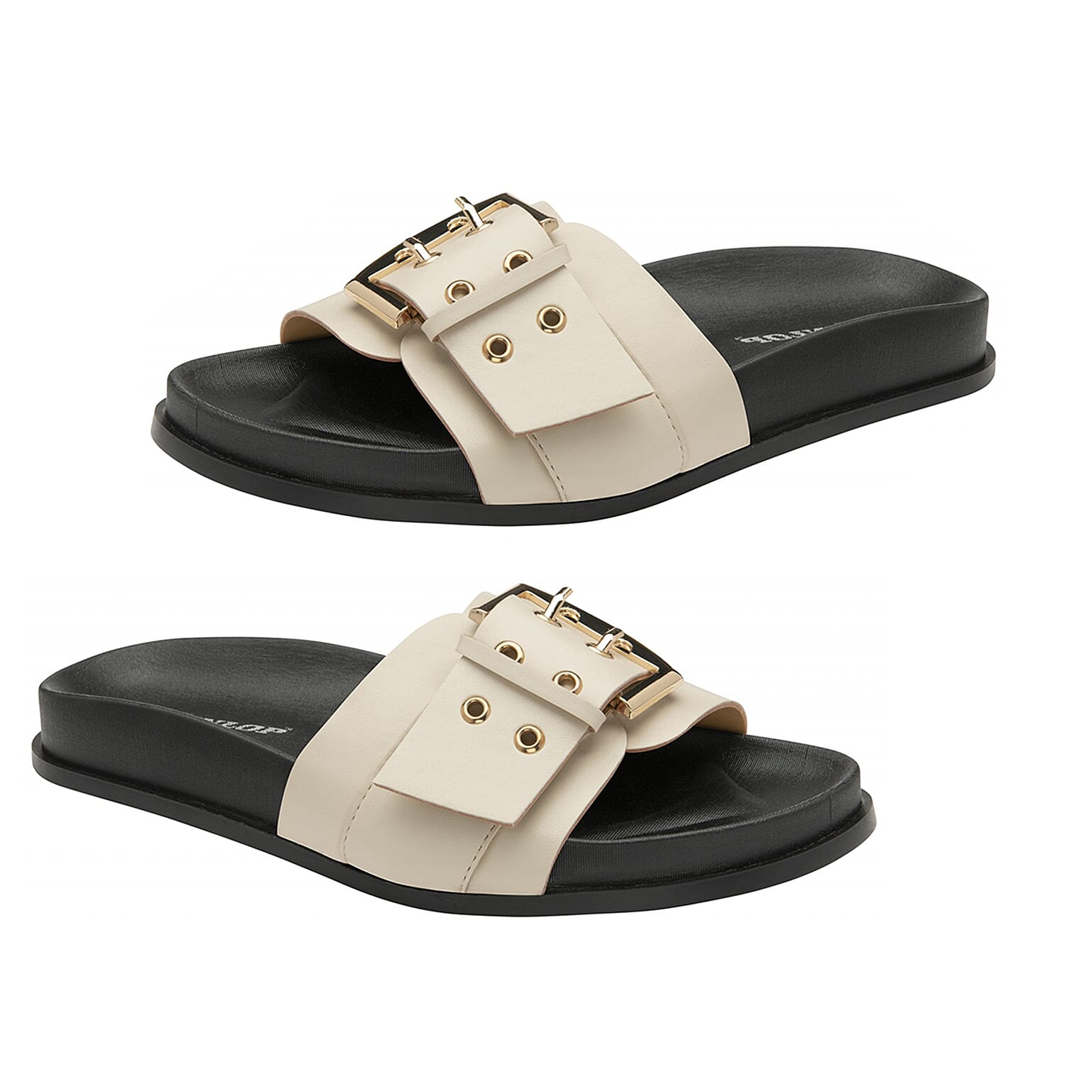 Dunlop Shiloh Open Toe Sandal (Size 3) - Off White