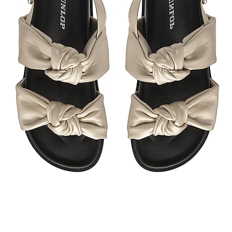 Dunlop Billie Open Toe Sandal (Size 3) - Gold