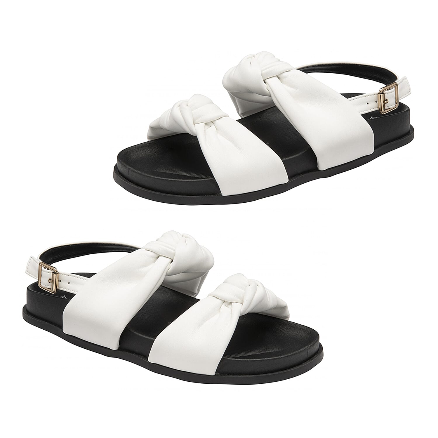 Dunlop Billie Open Toe Sandal - Black
