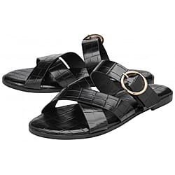 Dunlop Black Jade Open Toe Sandal