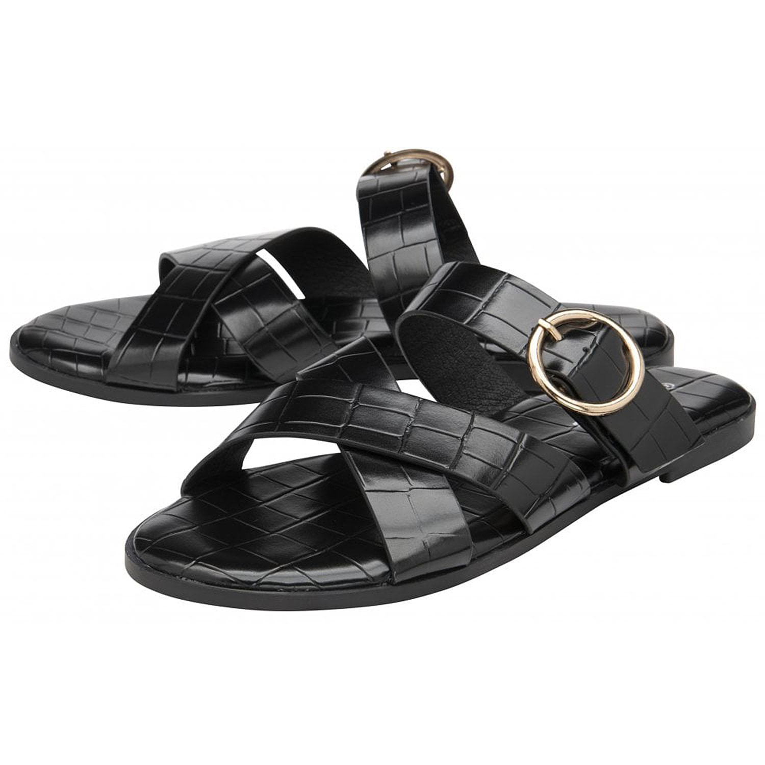 Dunlop-Black-Jade-Open-Toe-Sandal-Size-3