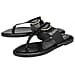  Dunlop Kendall Flat Toe-Post Sandal - Black
