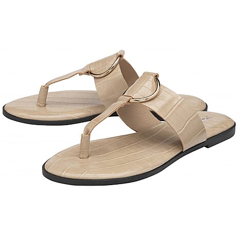 Dunlop Ladies Sandal (Size 5) - Cream