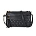 Leatherette Quilted Pattern Crossbody Bag with Adjustable Long Strap