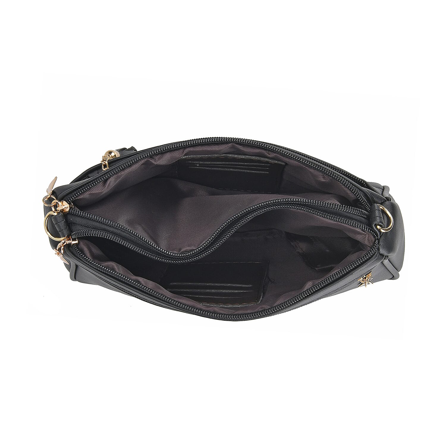 Leatherette Quilted Pattern Crossbody Bag with Adjustable Long Strap