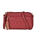 Leatherette Quilted Pattern Crossbody Bag with Adjustable Long Strap