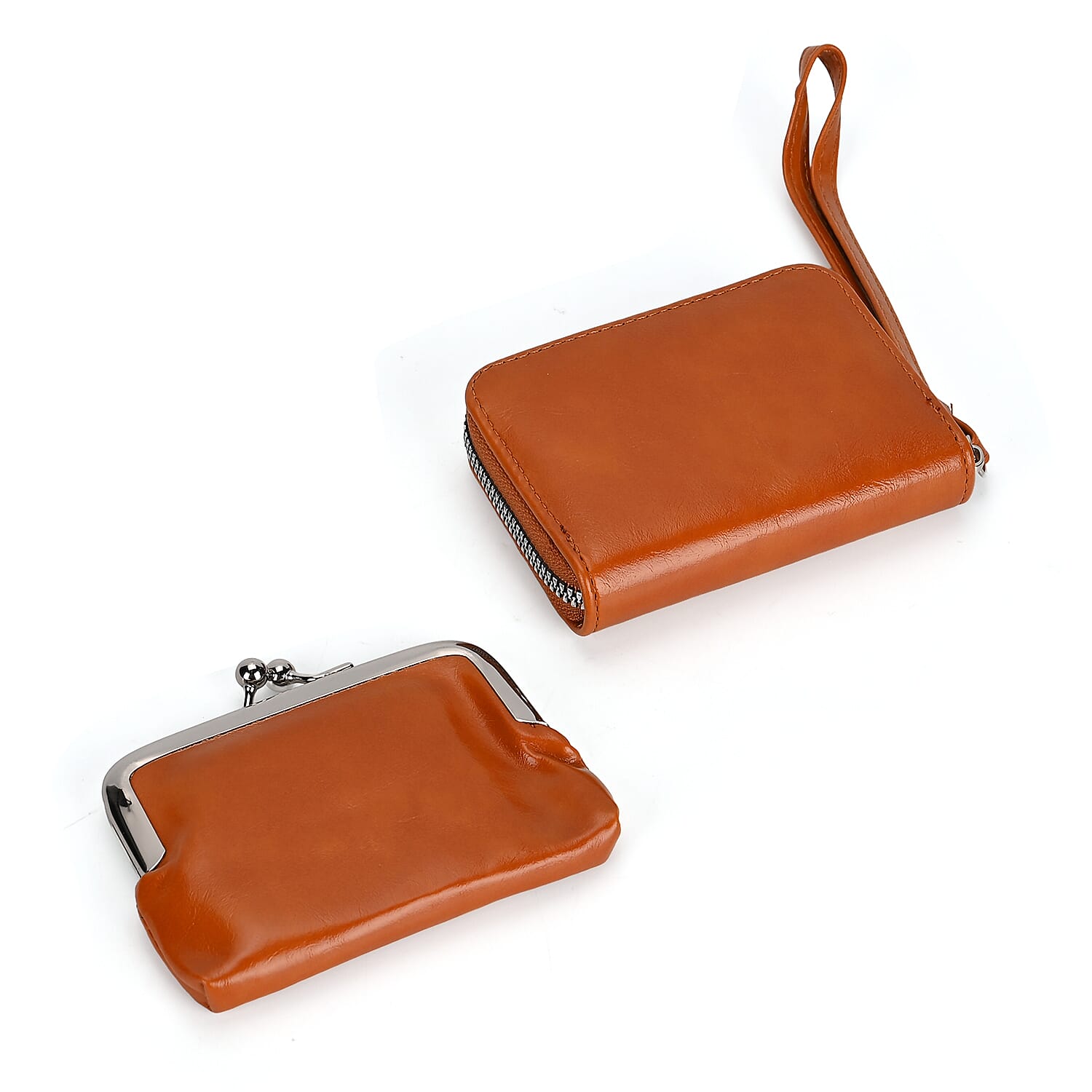 PU Solid Crossbody Bag (Size 13x6x18 cm) - Brown