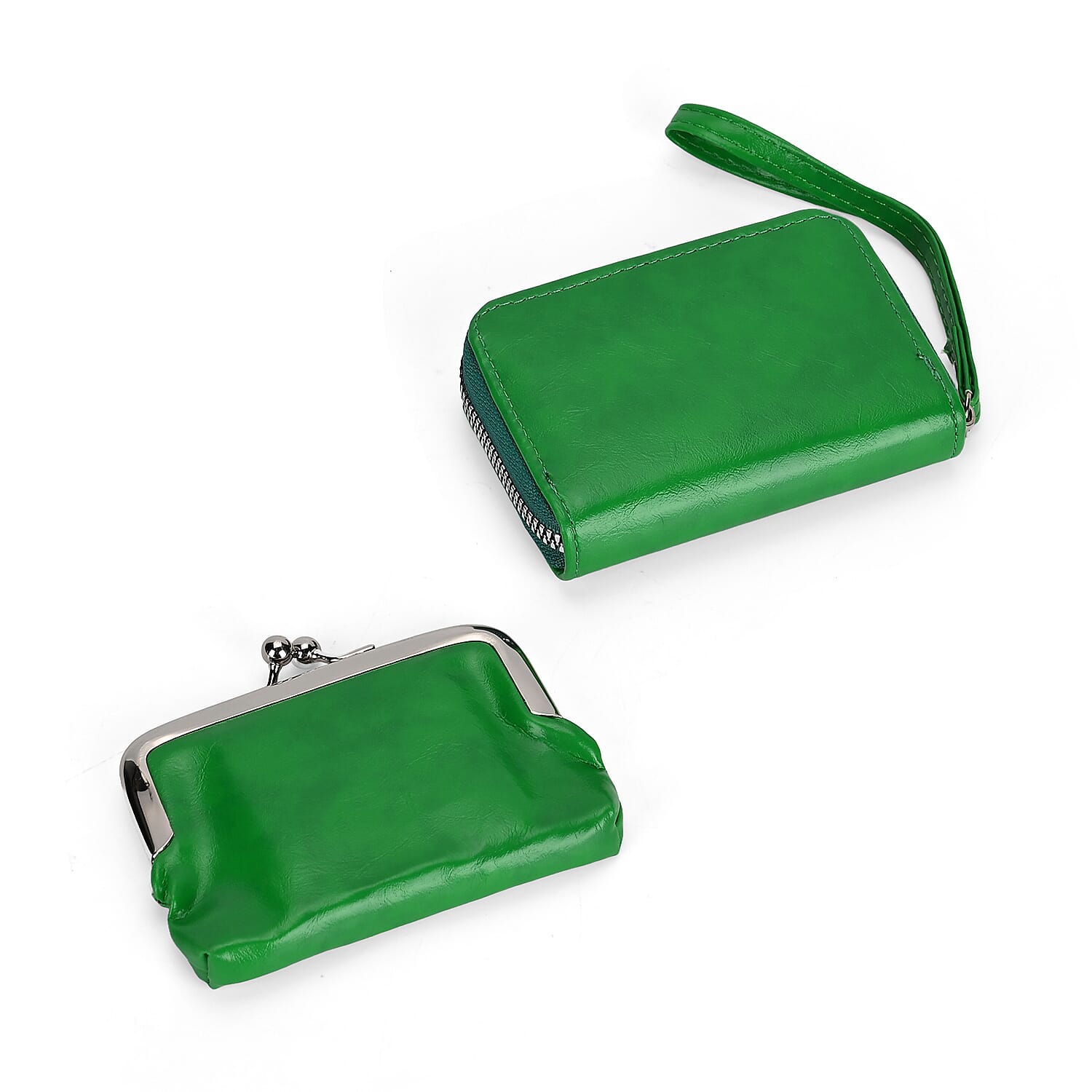 PU Solid Crossbody Bag (Size 13x6x18 cm) - Green