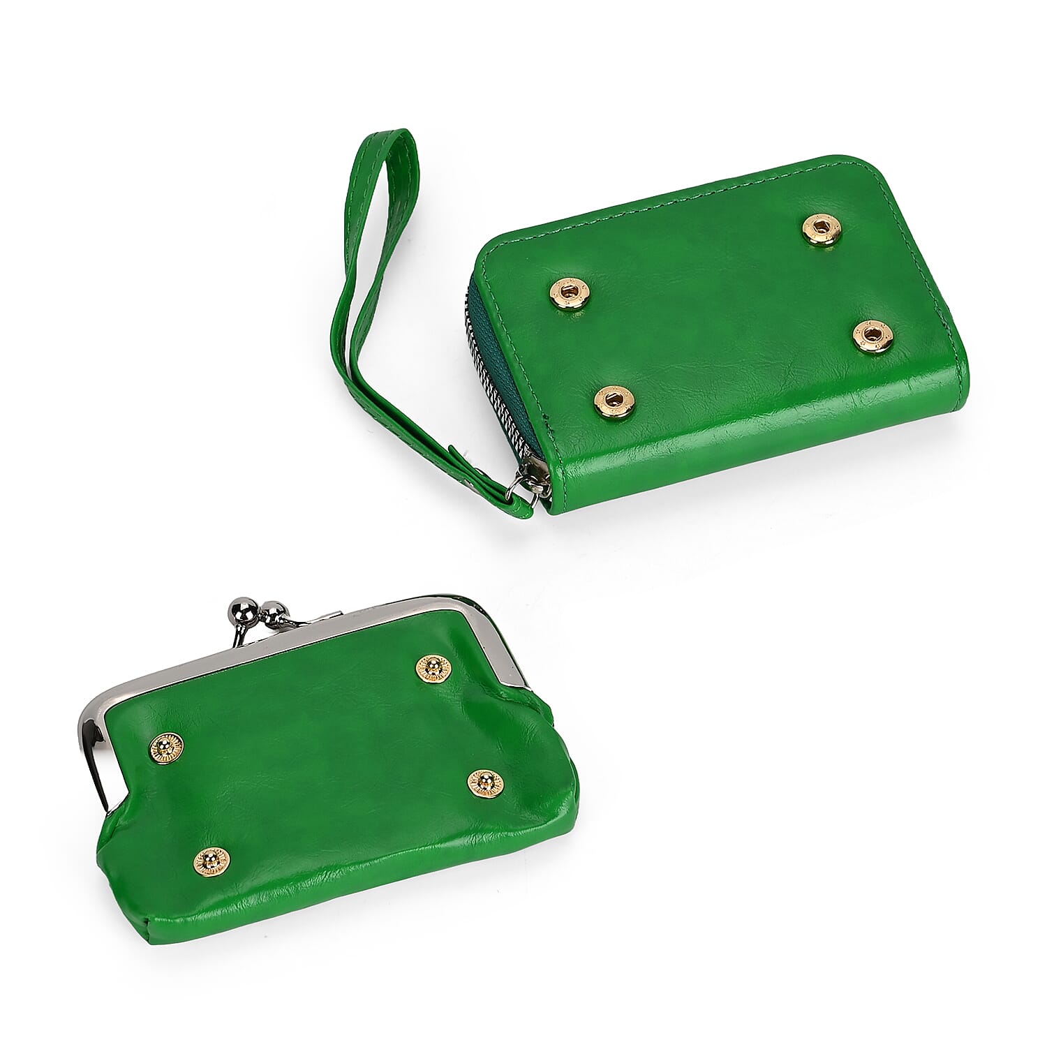 PU Solid Crossbody Bag (Size 13x6x18 cm) - Green
