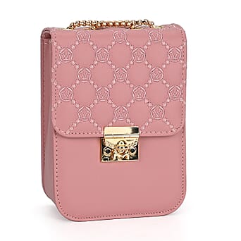 https://tjcuk.sirv.com/Products/77/7/7775148/PU-Solid-Crossbody-Bag-Size-13x6x18-cm-Dark-Pink-Black_7775148_1.jpg?w=342&h=342