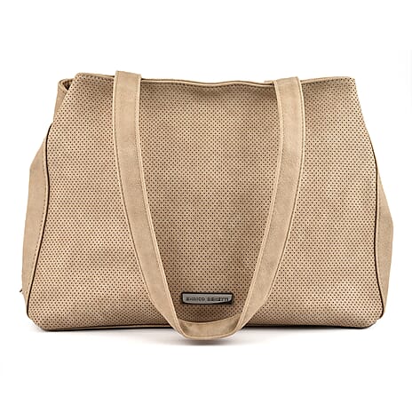 PU Shopper Bag (Size 1x1x1 cm) - Taupe